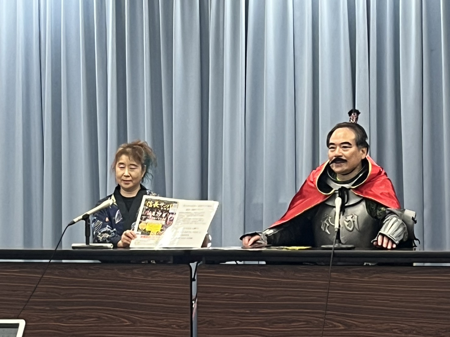 信長サンバ記者発表の様子2